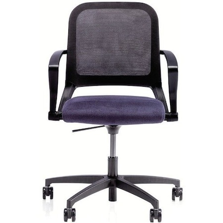 United Chair Co Chair, Task, w/Arms, MeshBack, 29-1/2in x 29-1/2in x 47-1/4in, Indigo UNCRK13RTP08
